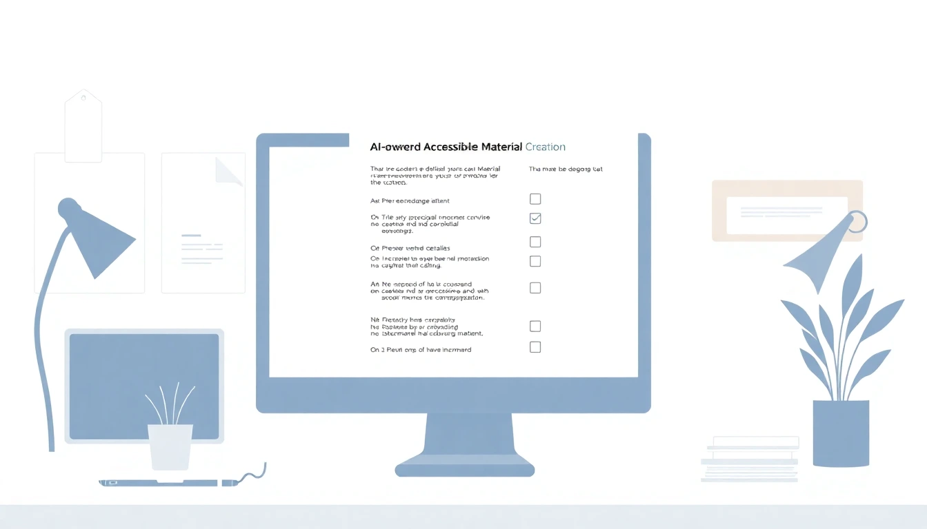 AI-Powered Accessible Material Creation Checklist for Educat
