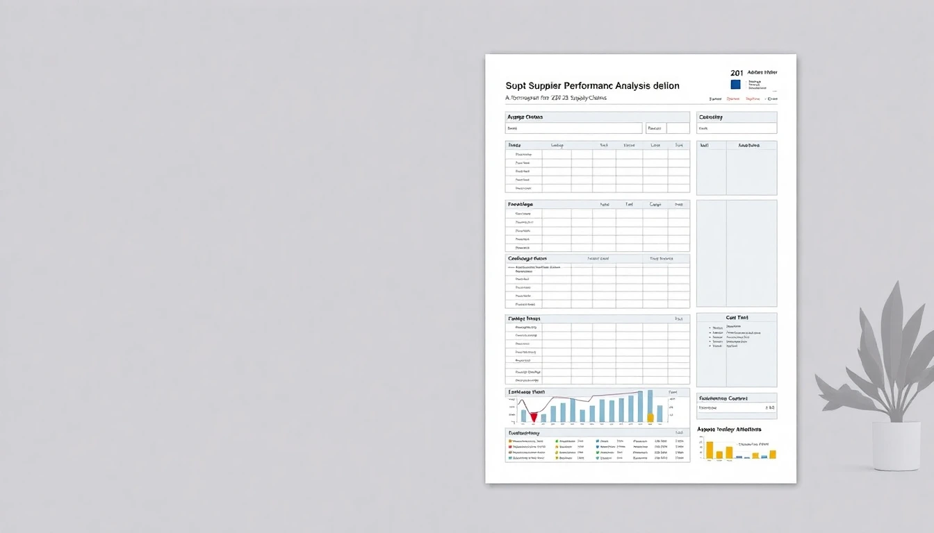 AI-Driven Supplier Performance Template for 2026 Supply Chai