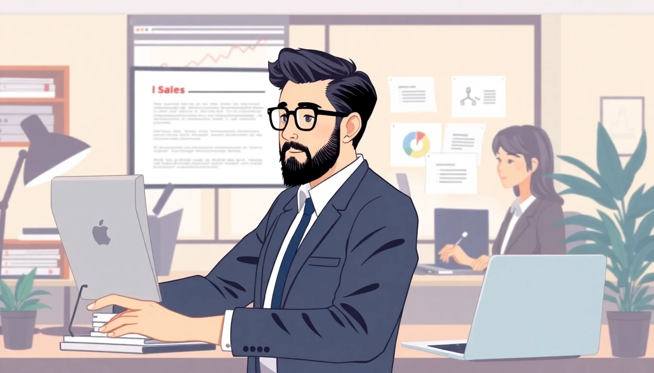 Introduction illustration for sales professionals