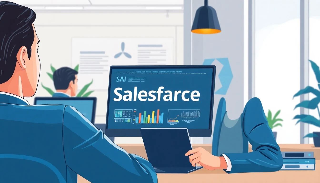 Leveraging Salesforce AI for Proactive Risk Identification illustration for sales professionals